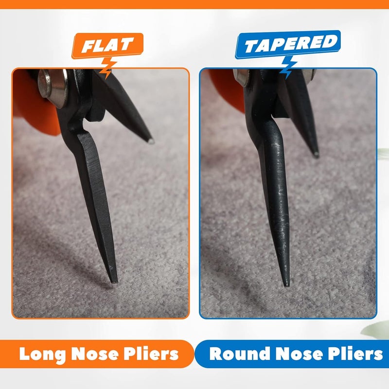 LEONTOOL Mini Round Nose Pliers with Smooth Jaws - 5-Inch Jewelry Making Precision Pliers - Image 4